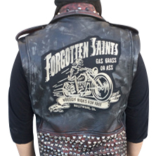 Custom motorcycle vest patch
